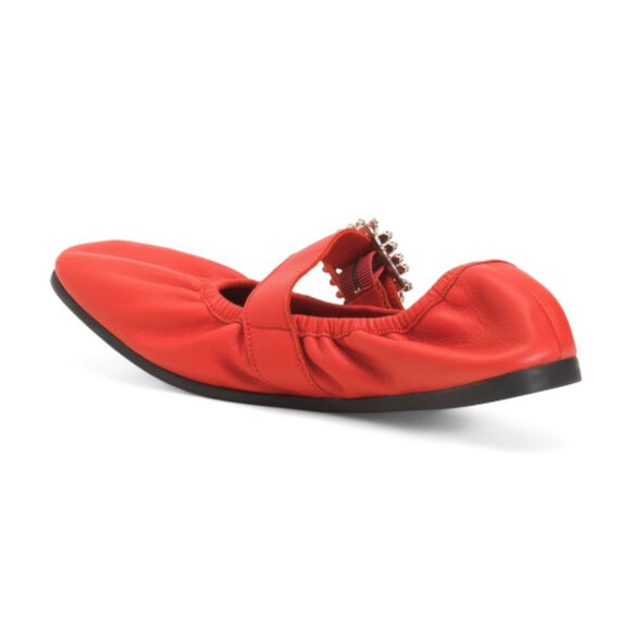 Free People Red Ursa Gemini Ballet Flat - Picture 2 of 3